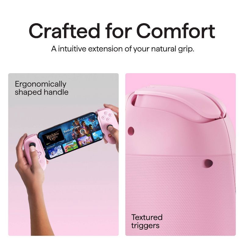 slide 4 of 7, Backbone Pro Mobile and Wireless Gaming Device (USB-C) - Pink, 1 ct