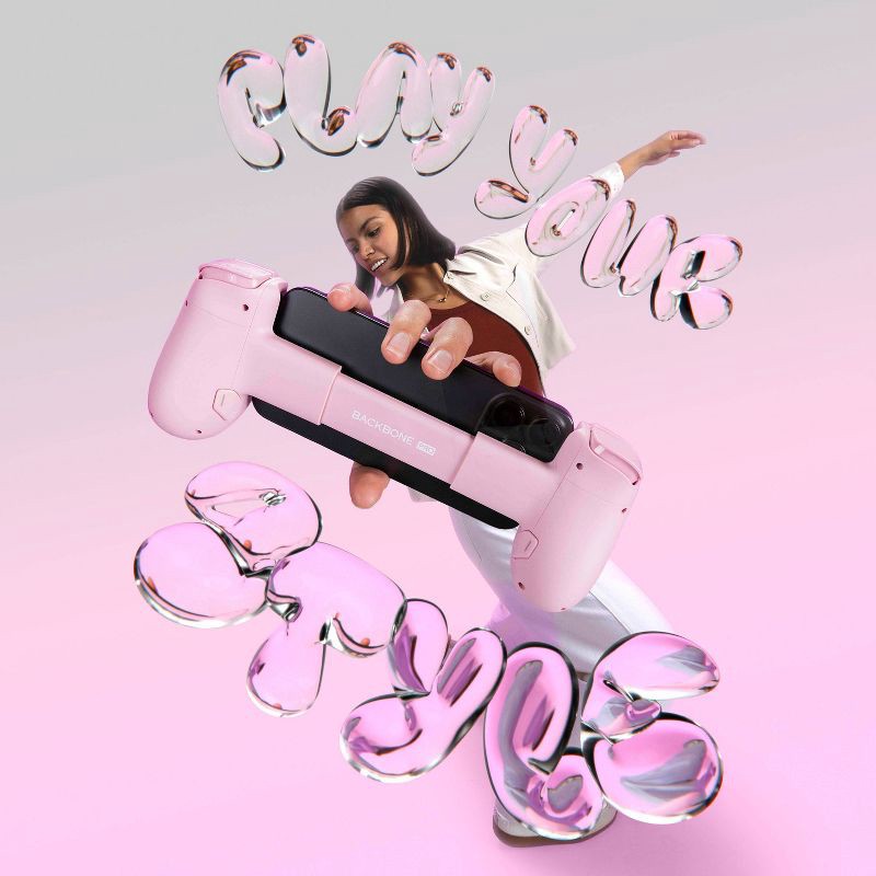 slide 6 of 7, Backbone Pro Mobile and Wireless Gaming Device (USB-C) - Pink, 1 ct