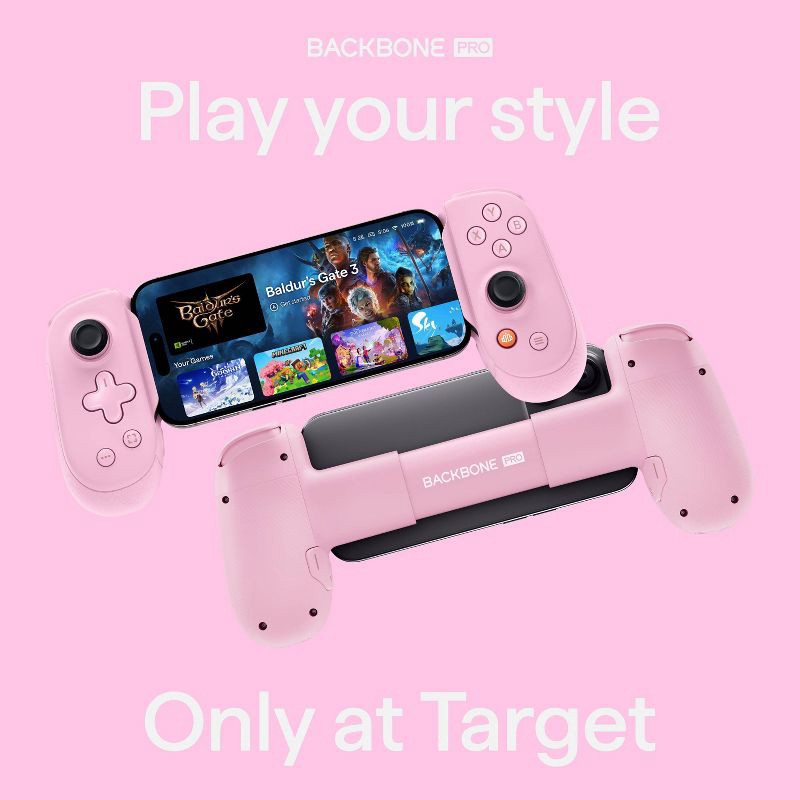 slide 7 of 7, Backbone Pro Mobile and Wireless Gaming Device (USB-C) - Pink, 1 ct