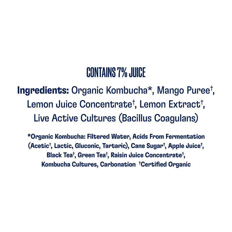 slide 6 of 6, Health-Ade Organic Mango Lemonade Kombucha - 16 fl oz, 16 fl oz