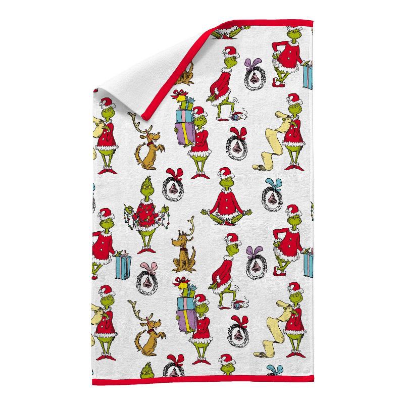 slide 2 of 3, 2pc The Grinch Christmas Kitchen Towel Set, 2 ct