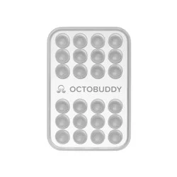 Octobuddy Silicone Suction Cup Phone Case Mount Mirror - Transparent