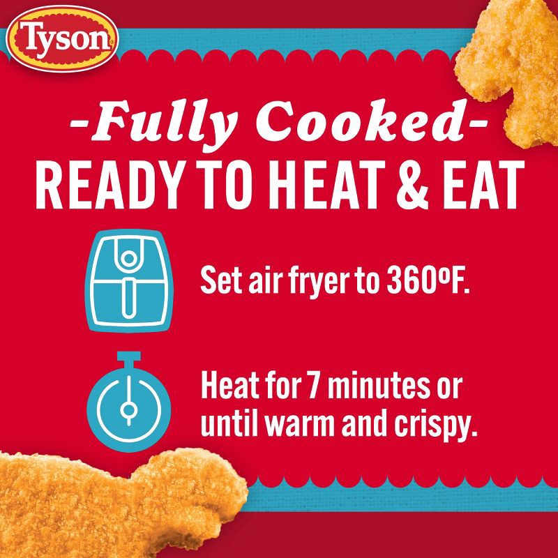 slide 4 of 7, Tyson Mega Dino Chicken Nugget Boneless Family Pack - Frozen - 2.81lbs, 2.81 lb