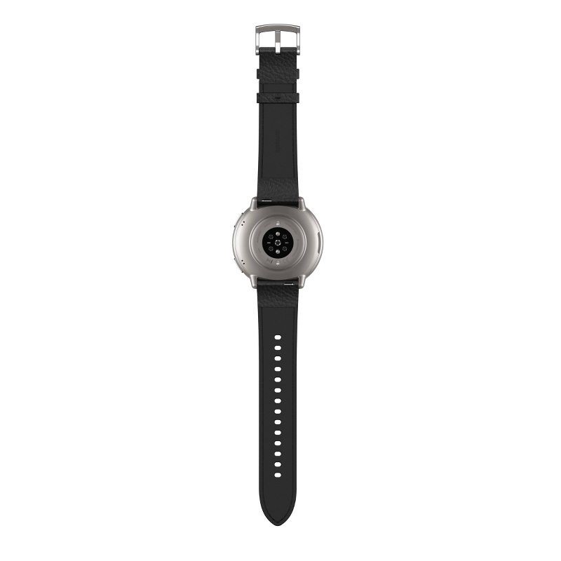slide 5 of 10, Amazfit Active 2 Round Smartwatch - Black Leather, 1 ct