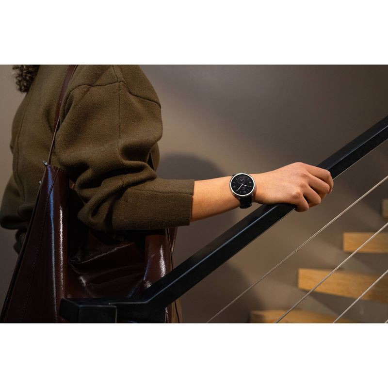 slide 10 of 10, Amazfit Active 2 Round Smartwatch - Black Leather, 1 ct