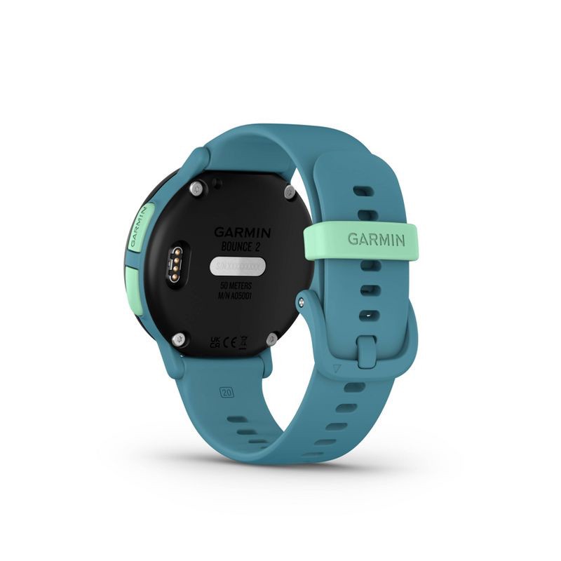 slide 6 of 11, Garmin Bounce 2 Kids' Smartwatch - Turquoise, 1 ct