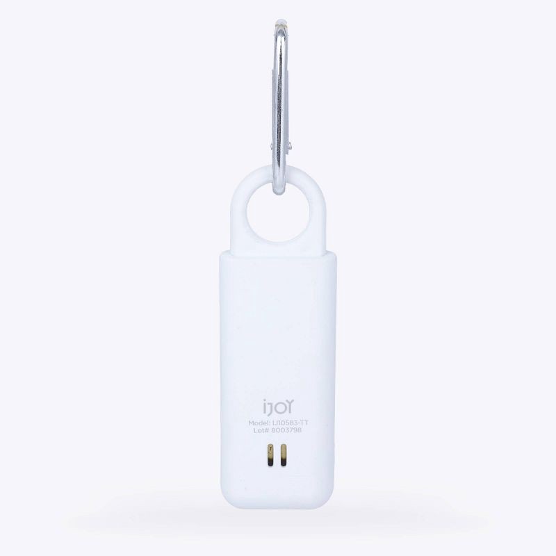 slide 3 of 6, IJoy Personal Safety Alarm - White, 1 ct