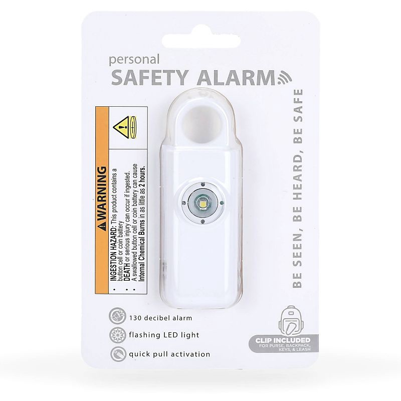 slide 4 of 6, IJoy Personal Safety Alarm - White, 1 ct