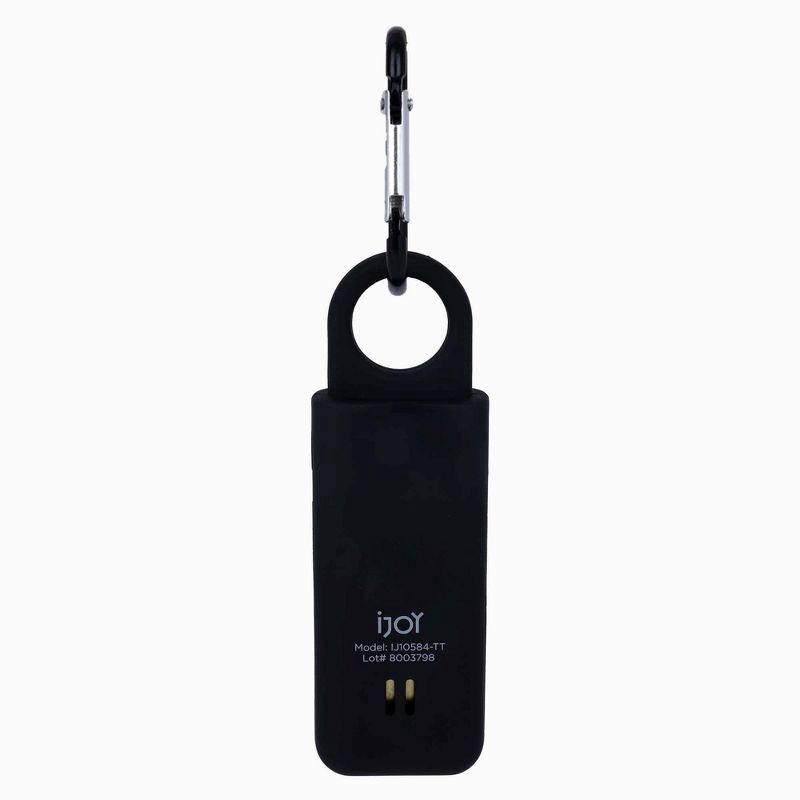 slide 3 of 6, IJoy Personal Safety Alarm - Black, 1 ct