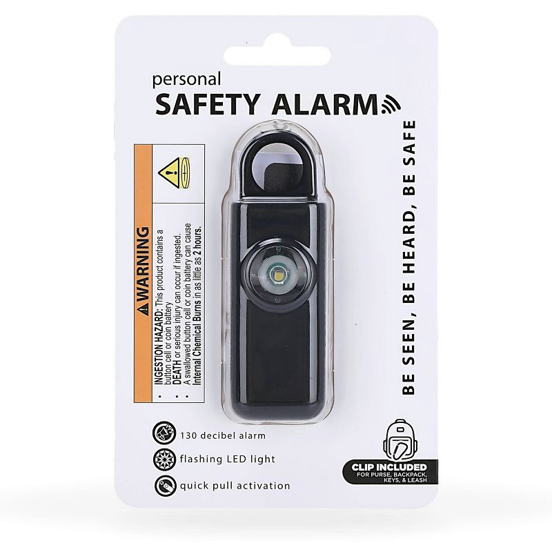 slide 4 of 6, IJoy Personal Safety Alarm - Black, 1 ct