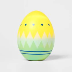 Lit Easter Decorative Blow Mold Egg Yellow - Spritz™