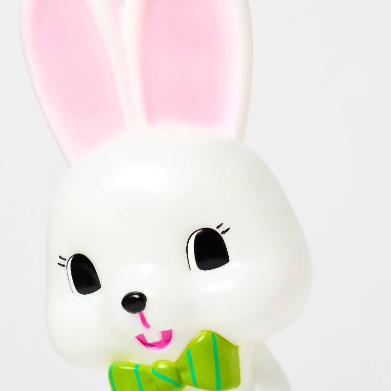 slide 3 of 3, Lit Decorative Easter Blow Mold Bunny White - Spritz™, 1 ct