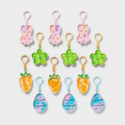 12ct Easter Egg Filler Pop Fidget Keychains - Spritz™