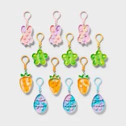 12ct Easter Egg Filler Pop Fidget Keychains - Spritz™