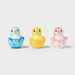 3pk Easter Polyresin Bird in Egg Shell - Spritz™