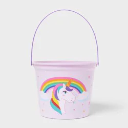 Easter Plastic Printed Unicorn Bucket - Spritz™