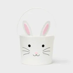 Easter Felt Bunny Basket White - Spritz™