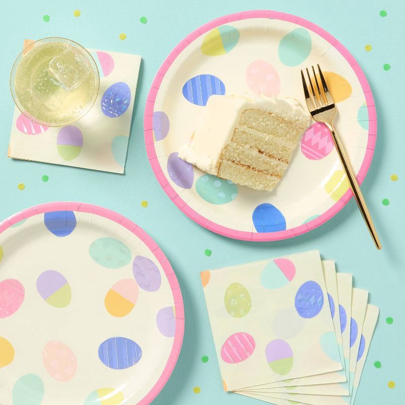 slide 2 of 3, 30ct Easter Disposable Beverage Napkins - Spritz™, 30 ct