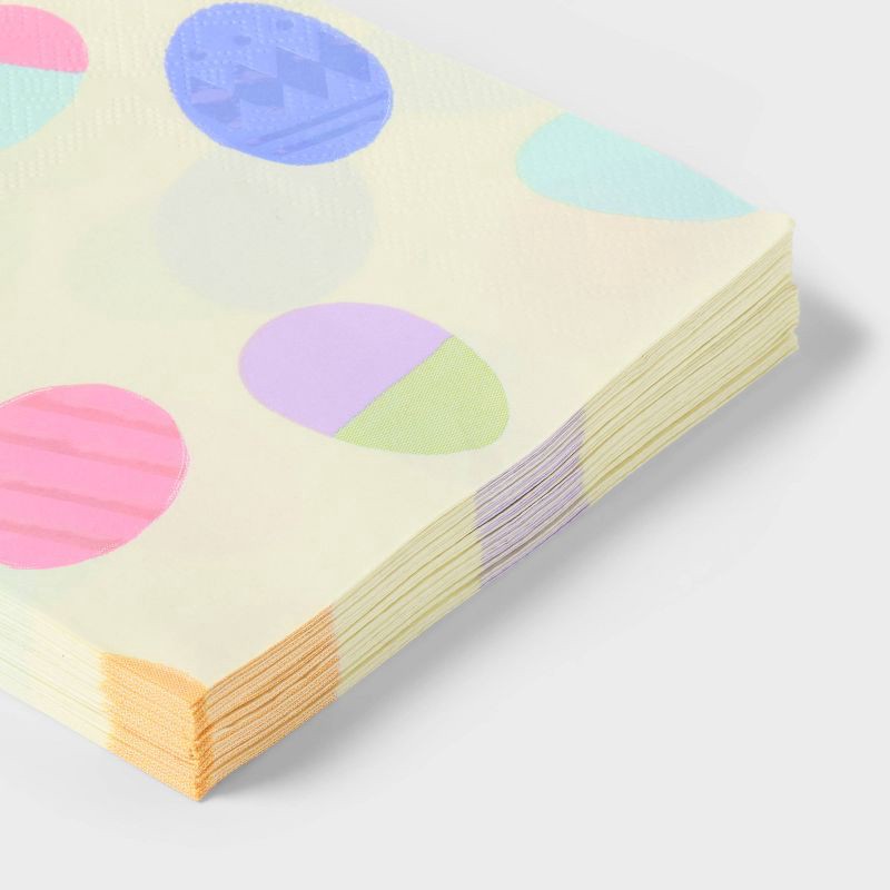 slide 3 of 3, 30ct Easter Disposable Beverage Napkins - Spritz™, 30 ct