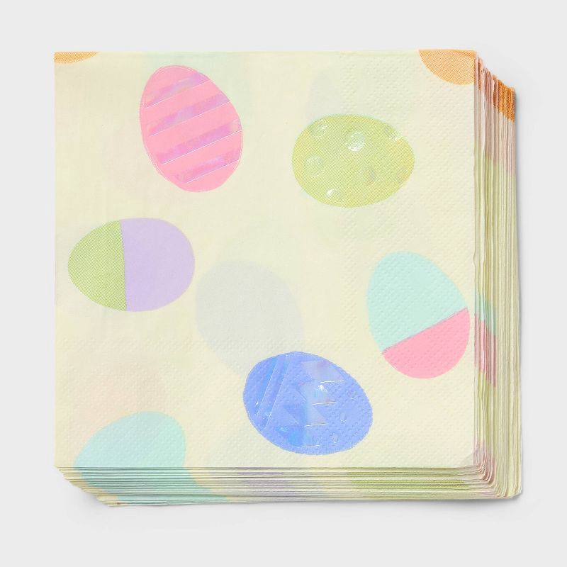 slide 1 of 3, 30ct Easter Disposable Beverage Napkins - Spritz™, 30 ct