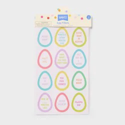 2ct Easter Egg Filler Reward Cards - Spritz™