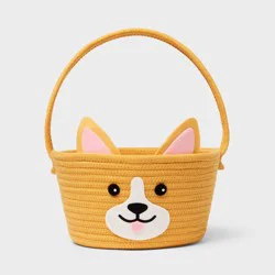 Easter Corgi Rope Basket Brown - Spritz™
