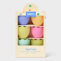 6pc Rainbow Easter Egg Decorating Display Cups - Spritz™