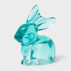 Easter Acrylic Decorative Bunny Figural Blue - Spritz™