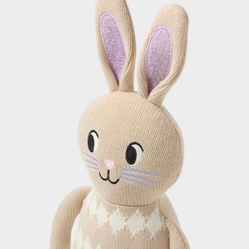 slide 3 of 3, Easter Knit Bunny Light Brown - Spritz™, 1 ct