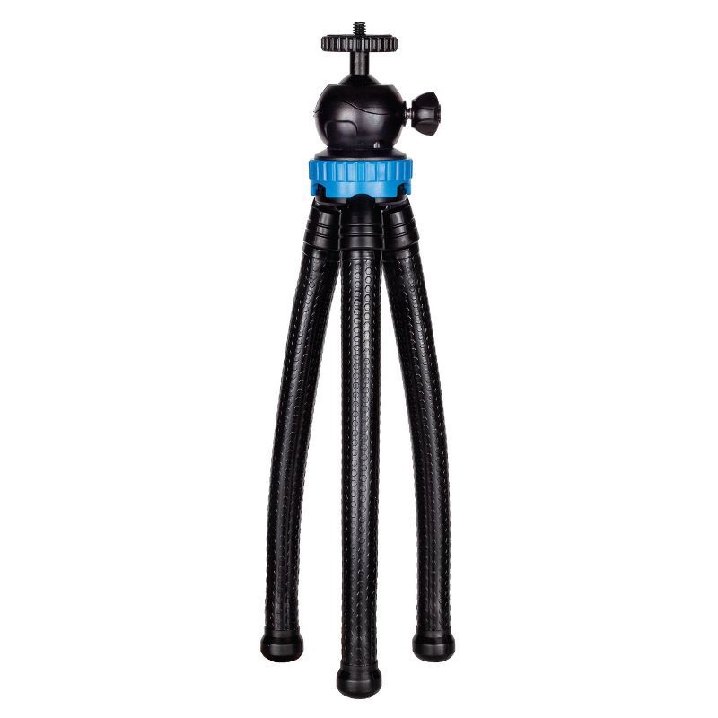slide 1 of 1, Sunpak Flexible Tripod - Black: Ball Head, Universal 1/4"-20 Screw, 9.8"-11.5" Height Range, 10.6 oz Weight, 10.6 oz