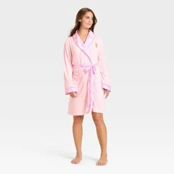 Wicked x Katie Kime Women's Graphic Robe - Pink XL/XXL