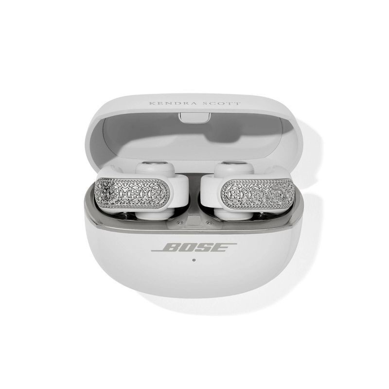 slide 3 of 8, Bose x Kendra Scott Ultra Open Earbuds - Rhodium Filigree, 1 ct