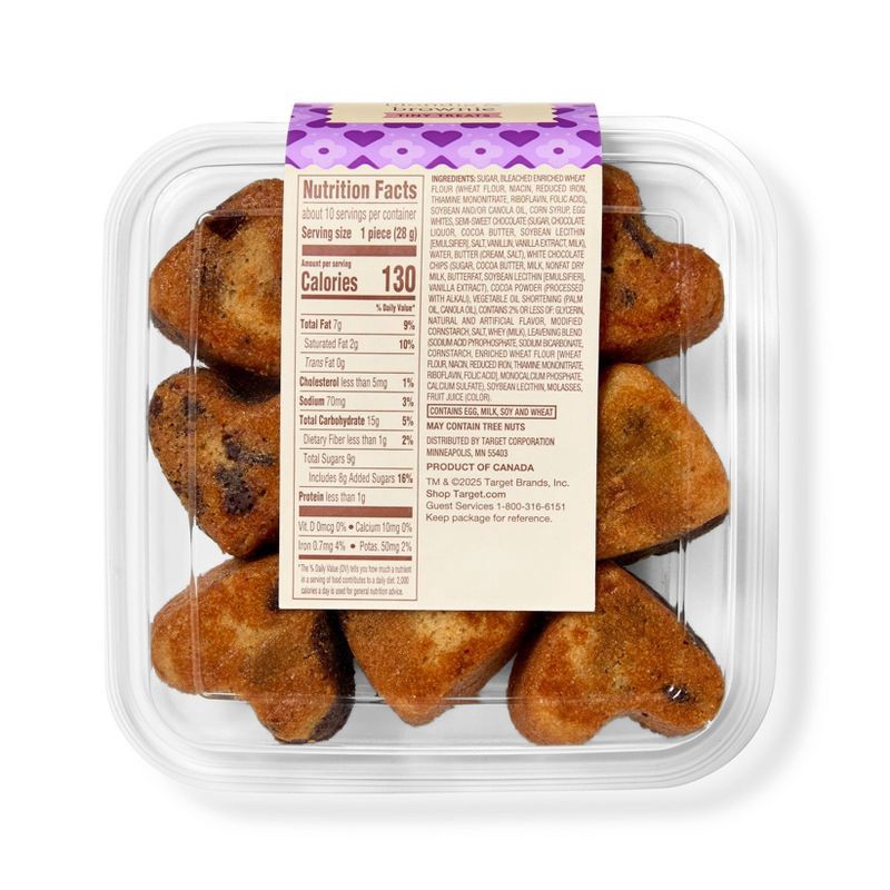 slide 2 of 3, Valentine's Heart Shaped Brownie Duo's - 10oz - Favorite Day™, 10 oz