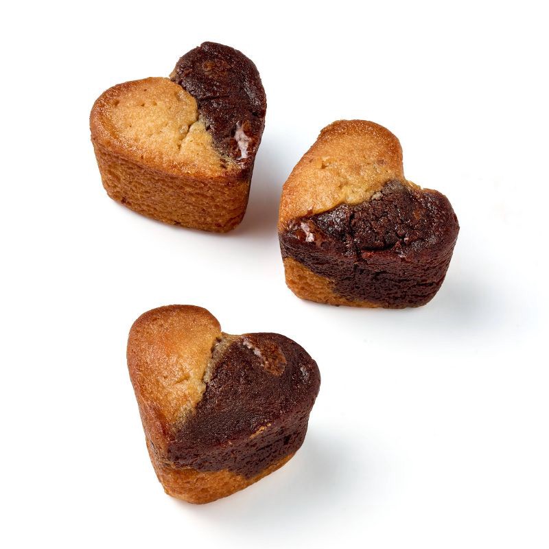 slide 3 of 3, Valentine's Heart Shaped Brownie Duo's - 10oz - Favorite Day™, 10 oz