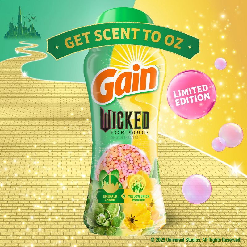 slide 3 of 14, Gain Wicked Laundry Scent Booster Beads, Limited Edition Charm & Yellow Brick Wonder - 12.2oz, 12.2 oz