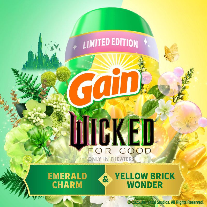 slide 4 of 14, Gain Wicked Laundry Scent Booster Beads, Limited Edition Charm & Yellow Brick Wonder - 12.2oz, 12.2 oz