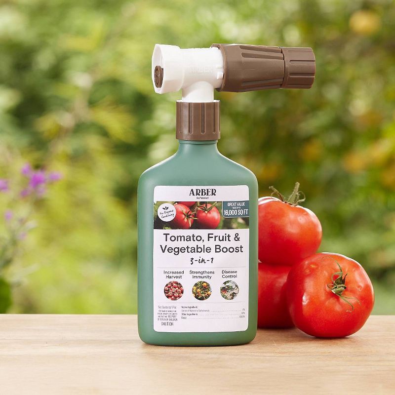 slide 3 of 6, Arber Organic 3-in-1 16 oz Boost for Tomato Fruit and Vegetable Ready to Spray Fertilizer, 16 oz