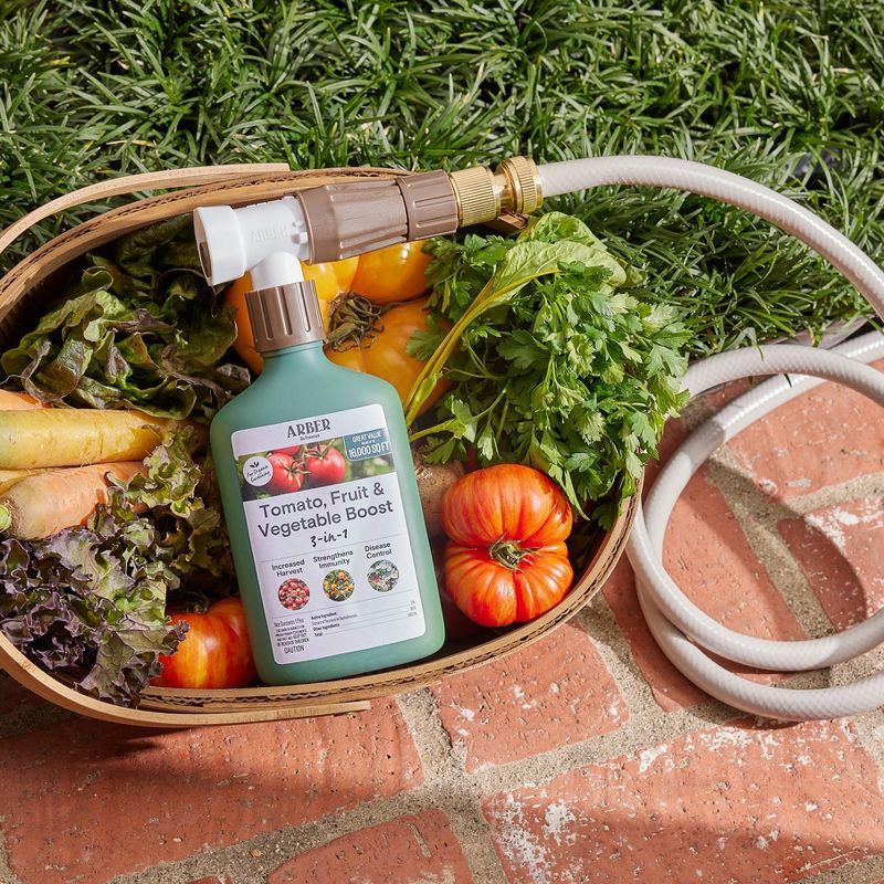 slide 4 of 6, Arber Organic 3-in-1 16 oz Boost for Tomato Fruit and Vegetable Ready to Spray Fertilizer, 16 oz