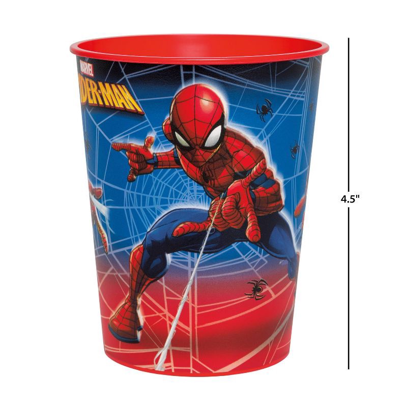 slide 4 of 4, Spider-Man 16oz Plastic Cup, 16 oz