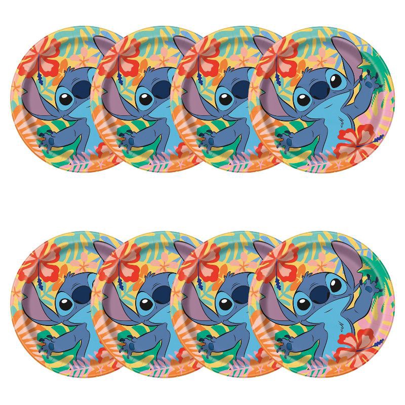 slide 3 of 4, Stitch 9" 8ct Party Paper Dinner Plates, 8 ct