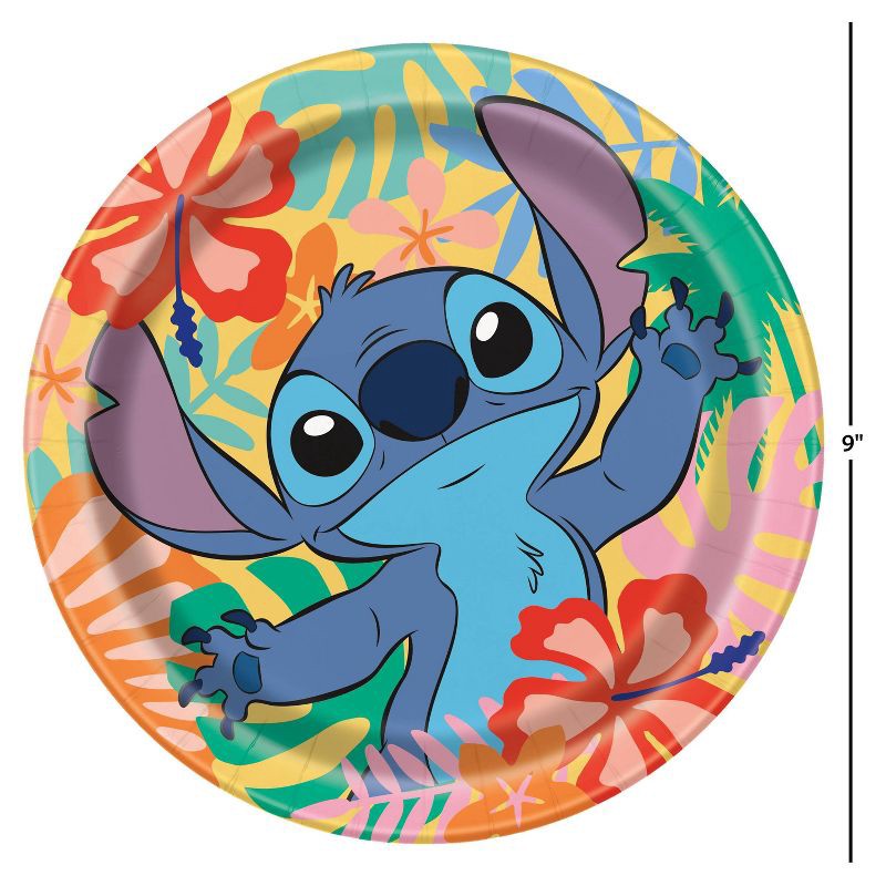 slide 4 of 4, Stitch 9" 8ct Party Paper Dinner Plates, 8 ct