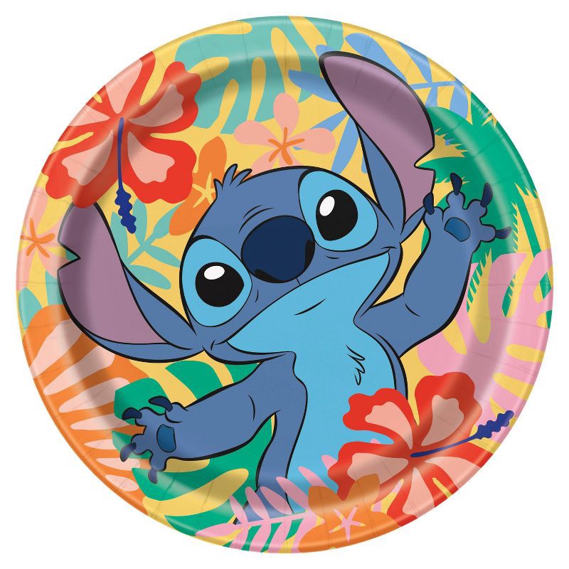 slide 1 of 4, Stitch 9" 8ct Party Paper Dinner Plates, 8 ct