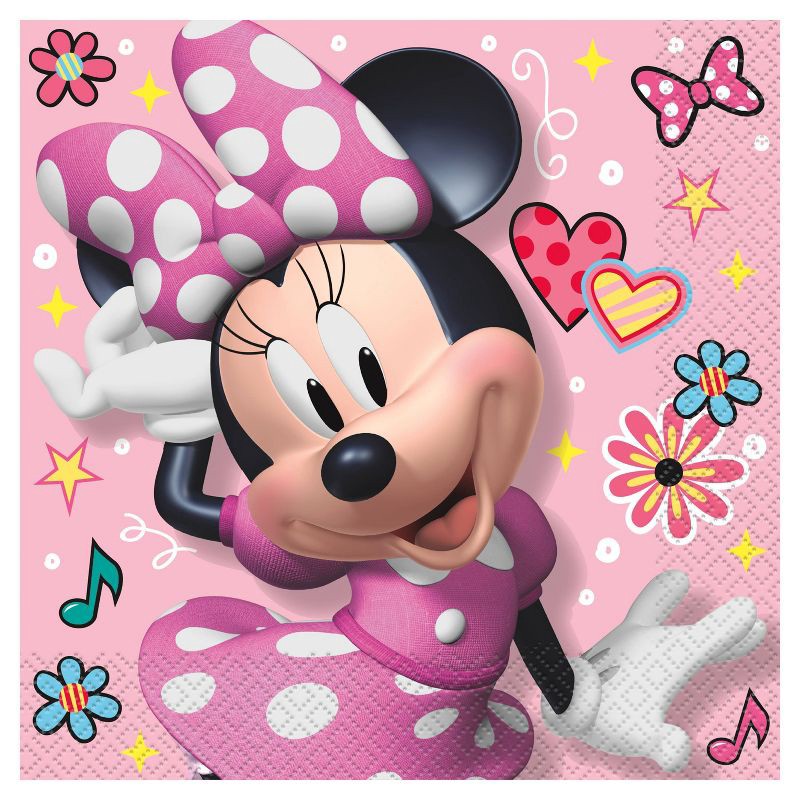 slide 1 of 4, Minnie Mouse 16ct Party Paper Lunch Napkins, 16 ct