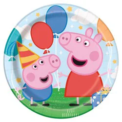 Peppa Pig 9" 8ct Party Paper Dinner Plates