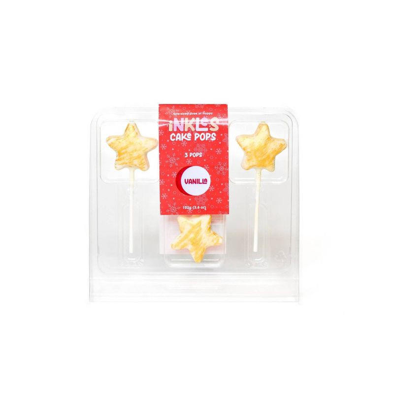 slide 1 of 3, Coco Bakery Holiday Christmas Star Shaped Cake Pop - 3.6oz/3ct, 3.6 oz, 3 ct