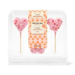 Heart Shaped Cake Pop - 5.3oz/3ct - Favorite Day™