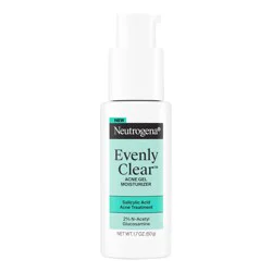 Neutrogena Evenly Clear Acne Gel Face Moisturizer with Salicylic Acid - 1.7 fl oz: Vegan, Noncomedogenic, Oily & Acne-Prone Skin