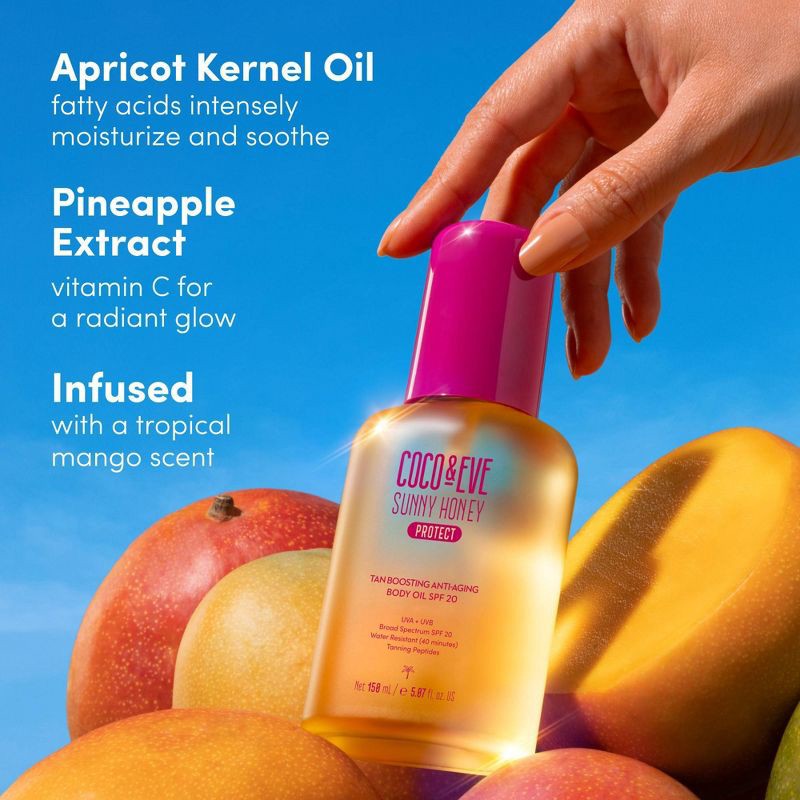 slide 5 of 8, Coco & Eve Tan Boosting Anti-Aging Body Oil - SPF20 - 5.07 fl oz - Ulta Beauty, 20 x 5.07 fl oz