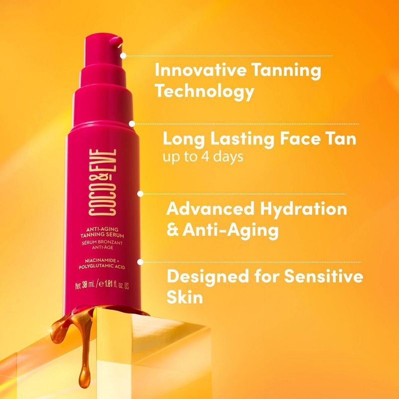 slide 6 of 6, Coco & Eve Anti-Aging Tanning Serum - 1.01 fl oz - Ulta Beauty, 1.01 fl oz