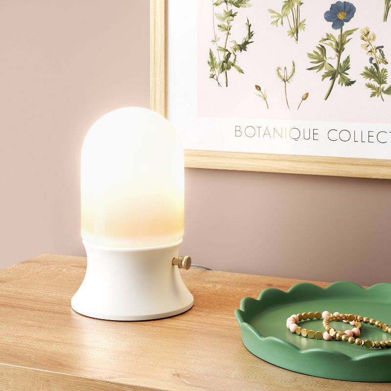 slide 2 of 4, Mini Lamp Lantern Style White - Room Essentials™, 1 ct